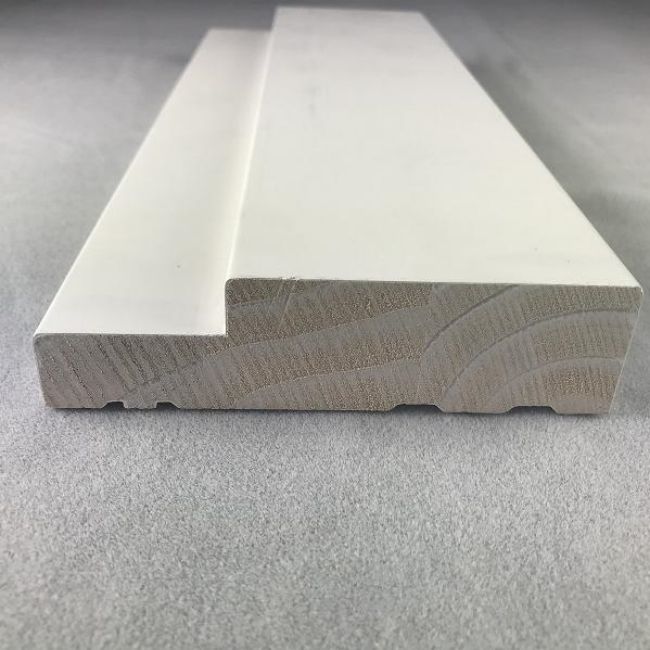Grote witte Gesso gecoate houten deurkozijnen voor deuren