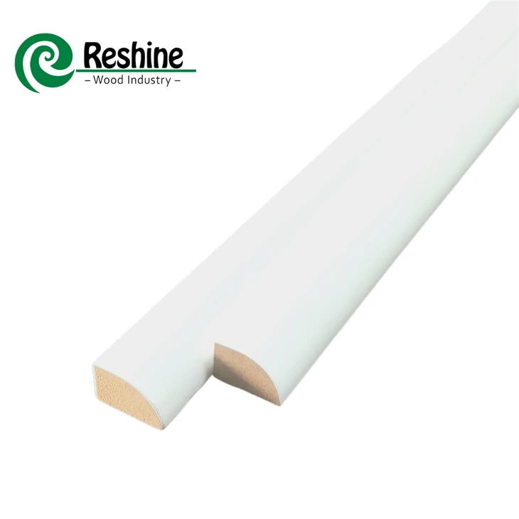 Kosteneffectief wit gegrond hout, kleine lijstwerkschoen of kwartrond voor plint