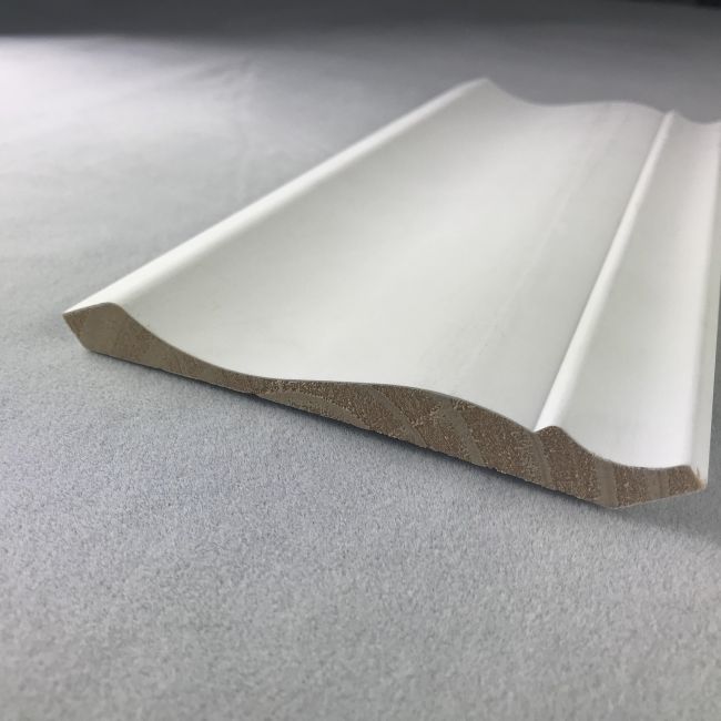 Decoratieve witte Gesso gecoate houten kroonlijsten voor plafond