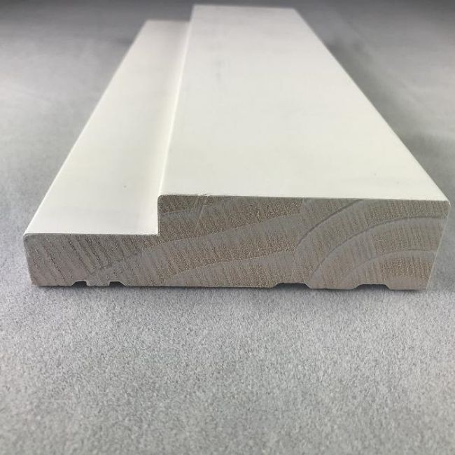 Super High Quality White Gesso Coated Wood Door Frames For Doors