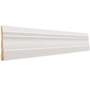Moderne houten plint