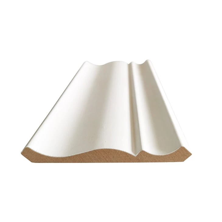 Decoratieve MDF wit gegrond houten kroonlijst