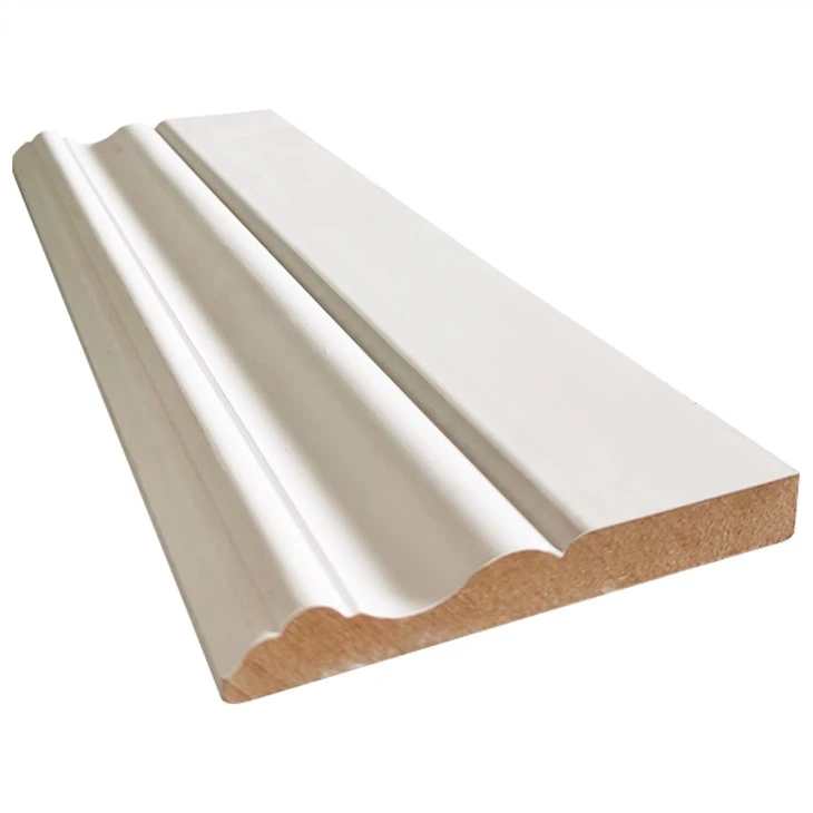 Decoratieve witte MDF plinten plint